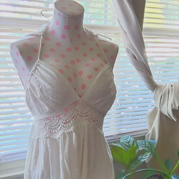 sachin and babi light blue dress Repurposing a crochet wedding dress